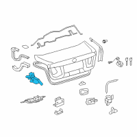 OEM 2008 Lexus LS460 Motor Assembly, Luggage Diagram - 85790-50021