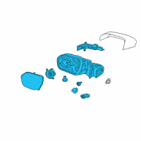 OEM 2020 Ford Expedition Mirror Assembly Diagram - KL1Z-17682-GA