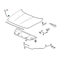 OEM 2020 Honda Accord Holder, Rod Diagram - 90672-TVA-A01