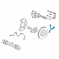 OEM Acura ILX Hose Set, Right Front Brake Diagram - 01464-TX6-A03