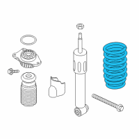 OEM 2010 BMW 550i GT Coil Springs Diagram - 31336793723