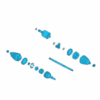 OEM Pontiac Grand Am Front Wheel Drive Shaft Kit Diagram - 26077123