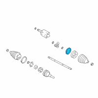 OEM 2002 Oldsmobile Alero Clamp, Front Wheel Drive Shaft Tri-Pot Joint Boot Outer Diagram - 26108409