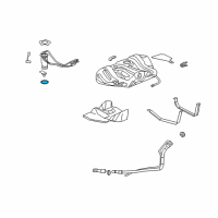 OEM Saturn Ion Fuel Pump Gasket Diagram - 22676738