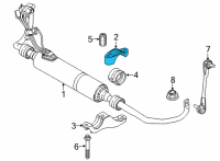 OEM 2022 BMW 840i Gran Coupe Holder, Stabiliser, Upper Section Diagram - 37-11-6-861-474