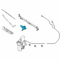 OEM Nissan NV1500 Motor Assy-Windshield Wiper Diagram - 28810-1PA0A