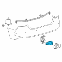 OEM Toyota Avalon Park Sensor Diagram - 89341-06070-D0