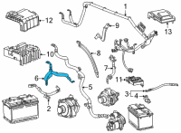 OEM 2021 GMC Sierra 2500 HD Positive Cable Diagram - 84655061