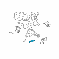 OEM 2007 Dodge Durango Bracket-Transmission Mount Diagram - 52021777AB