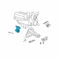 OEM 2009 Chrysler Aspen INSULATOR-Engine Mount Diagram - 52855589AD