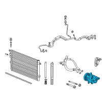 OEM GMC Terrain Compressor Diagram - 84635623