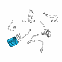 OEM Ram Dakota CANISTER-Vapor Diagram - 4891747AF