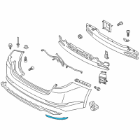 OEM 2014 Kia Optima REFLECTOR/REFLEX Assembly Diagram - 924052T500