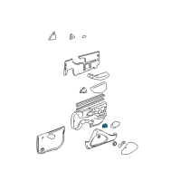 OEM 1997 Pontiac Sunfire Switch Asm-Door Lock Diagram - 22654787