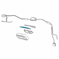 OEM Jeep Wrangler Blade-Rear WIPER Diagram - 68362105AA