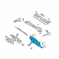 OEM 2003 Toyota Echo Insulator Assy, Dash Panel Diagram - 55210-52021