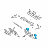 OEM 2004 Toyota Echo Insulator Diagram - 62106-52011