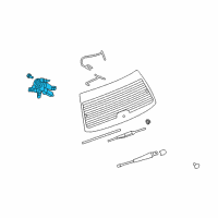 OEM 2013 Chevrolet Captiva Sport Rear Motor Diagram - 25963804