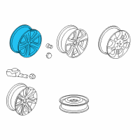 OEM Acura MDX Disk, Aluminum Wheel (18X8J) (TPMS) (Enkei) Diagram - 42700-STX-A12