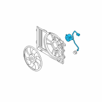 OEM 2010 Kia Sportage Motor-Radiator Cooling Diagram - 253861F381