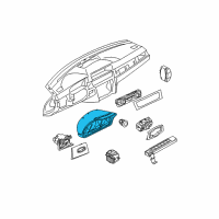 OEM BMW 335is Instrument Cluster Speedometer Diagram - 62-10-9-316-151
