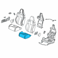 OEM Honda Civic Pad, Right Front Seat Cushion Diagram - 81137-TGH-A21