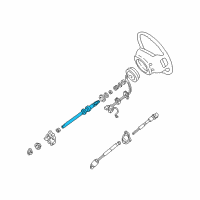 OEM 2001 Ford Explorer Upper Shaft Diagram - F88Z-3524-AA