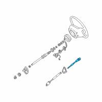 OEM 2009 Ford Ranger Intermed Shaft Diagram - 7L5Z-3E751-A