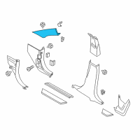 OEM 2018 BMW X4 Cover, Column A Left Diagram - 51-43-7-363-917