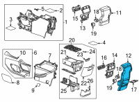 OEM 2022 GMC Acadia Rear Panel Diagram - 84158095