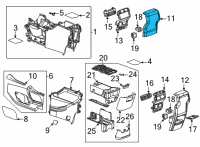 OEM 2022 GMC Acadia Rear Panel Diagram - 84743050