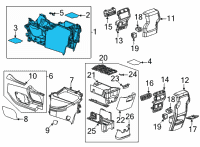 OEM 2021 GMC Acadia Carrier Diagram - 84764418