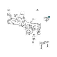 OEM Hyundai Genesis Nut Diagram - 13396-10007-K