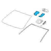 OEM 2014 Chevrolet Sonic Cover-Windshield Outside Moisture Sensor (Garnish) *Jet Black Diagram - 95021802