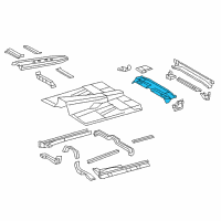 OEM 2012 Toyota Tundra Rear Floor Pan Diagram - 58311-0C110