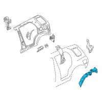 OEM 2001 Chevrolet Tracker Panel, Rear Wheel Housing Inner, RH (On Esn) Diagram - 30021096