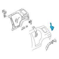 OEM 2000 Chevrolet Tracker Panel, Rear Wheel Housing Outer Rear, LH (On Esn) Diagram - 30021108