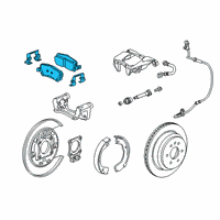 OEM 2020 GMC Canyon Rear Pads Diagram - 84217719