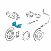 OEM 2020 Chevrolet Colorado Bracket-Rear Brake Caliper Diagram - 23249396