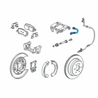 OEM 2015 Chevrolet Colorado Brake Hose Diagram - 84244995