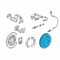 OEM Chevrolet Colorado Rotor Diagram - 23387173