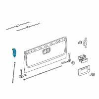 OEM Chevrolet Silverado 1500 Latch Diagram - 23158822