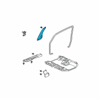 OEM 2006 Honda Element Garnish Assy., L. FR. Pillar *NH220L* (CLEAR GRAY) Diagram - 84151-SCV-A01ZA