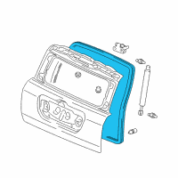 OEM Honda Pilot Weatherstrip, Tailgate Diagram - 74440-S9V-A01