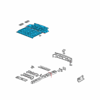 OEM 2002 Pontiac Montana Panel-Rear Floor Diagram - 10323414