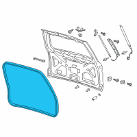 OEM 2020 Ford Expedition Surround Weatherstrip Diagram - JL1Z-78404A06-B