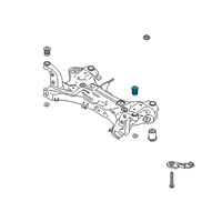 OEM Kia Niro BUSHING-CROSSMEMBER Diagram - 62485F2000