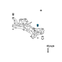 OEM 2021 Kia Forte BUSHING-CROSSMEMBER Diagram - 62485F2000