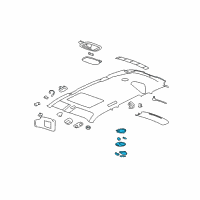 OEM 2007 Chevrolet HHR Lamp Asm-Dome & Reading *Gray Y Diagram - 15784866