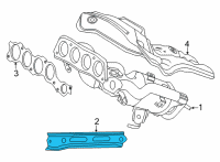 OEM Lexus NX350h Stay, Exhaust MANIFO Diagram - 17118-25030